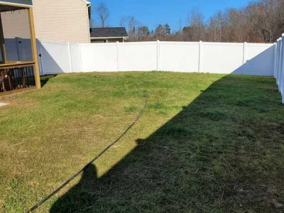 Residential Vinyl Fence Installation