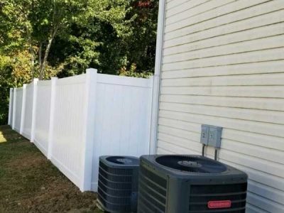 White Vinyl Privacy Fence