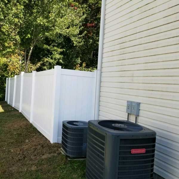 White Vinyl Privacy Fence